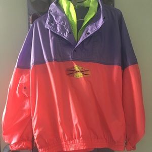 Vintage Neon Windbreaker